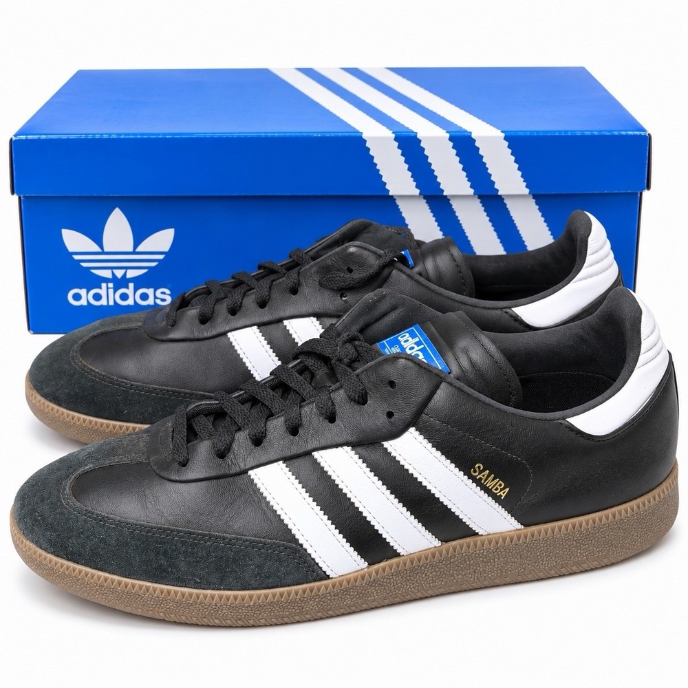 adidas Samba Spikeless Golf Core Black White JH6150 Men's Size 13 Golf Shoes